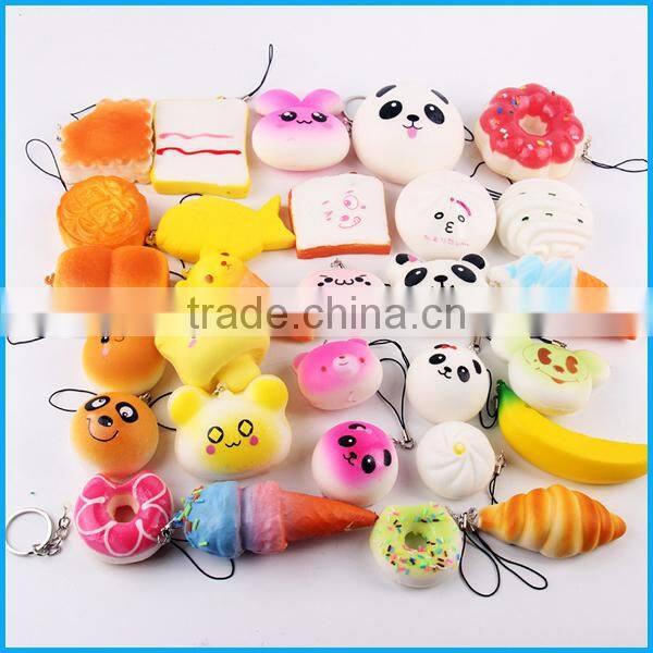 Stress relase squishy Kawaii toys 15pcs/set PU Soft squishy slow rising toys