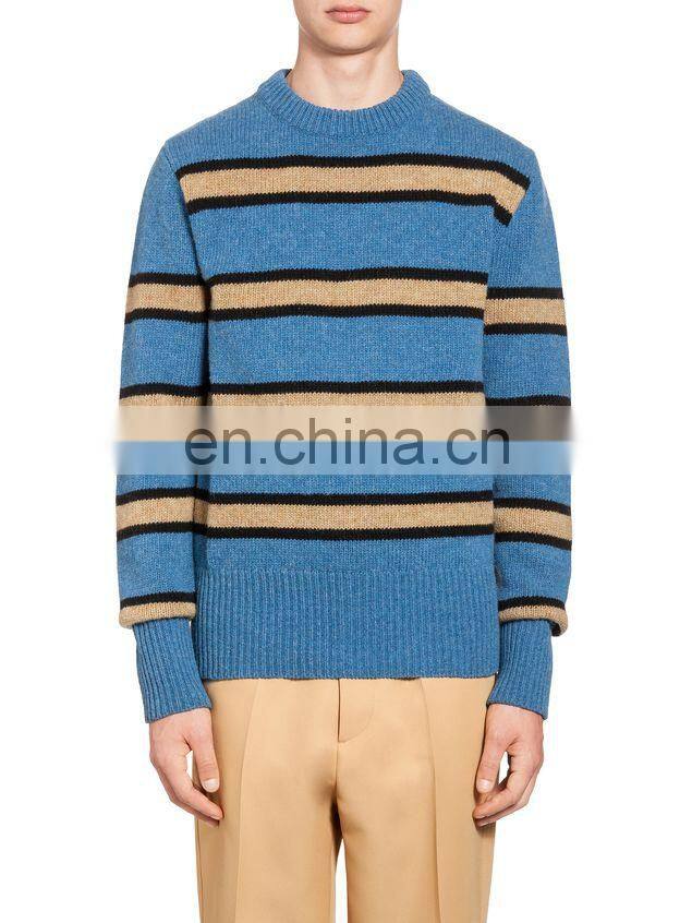 Men's crewneck Knit Men's crewneck Knit Milti-coloured Striped Pattern