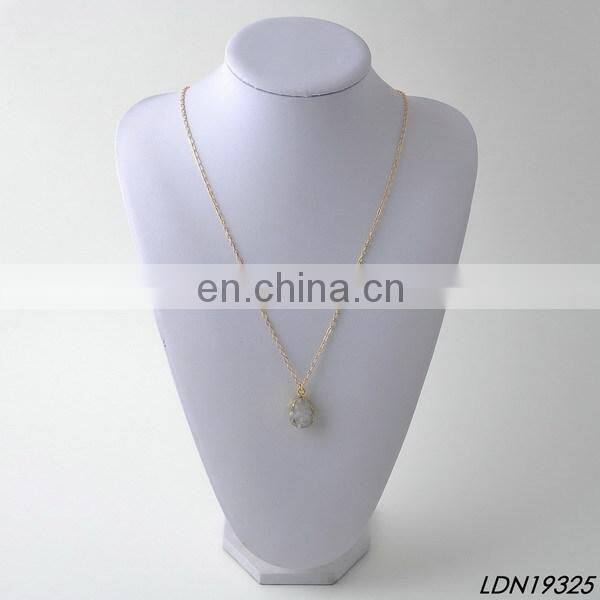 Druzy Stone Necklace Crystal Necklace