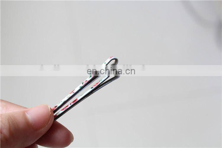 Hot Sell Fashion Flower Print Matel Hair Snap Clips and Bobby Pins