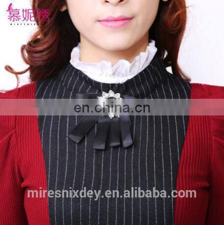 fashion slim fitted turtle-neck knitting sweater with pleated sleeve for office lady