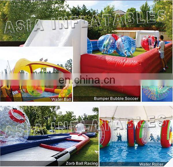 Best seller inflatable zorb ramp with race track for zorb ball and roller ball