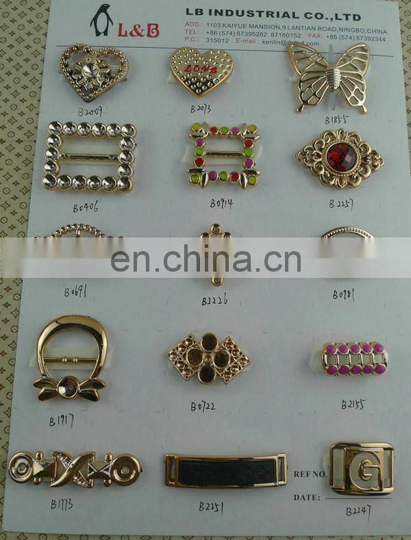 Fashion lady shoe decorative flower pattern plastic shoe ornaments