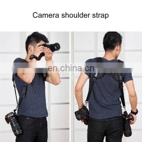 Best price PULUZ Quick Release Double Shoulder Harness Soft Pad Decompression Foam Shoulder Strap Belt for DSLR Digital Cameras