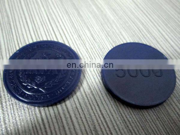 Promotionals custom design blank plastic token coin