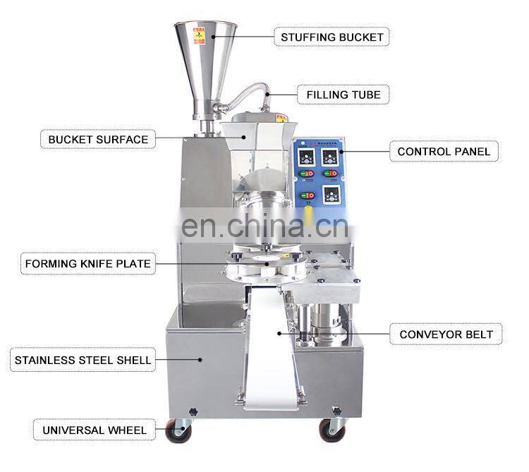high efficiency commercial steamed bun/meat bun machine momo making machine