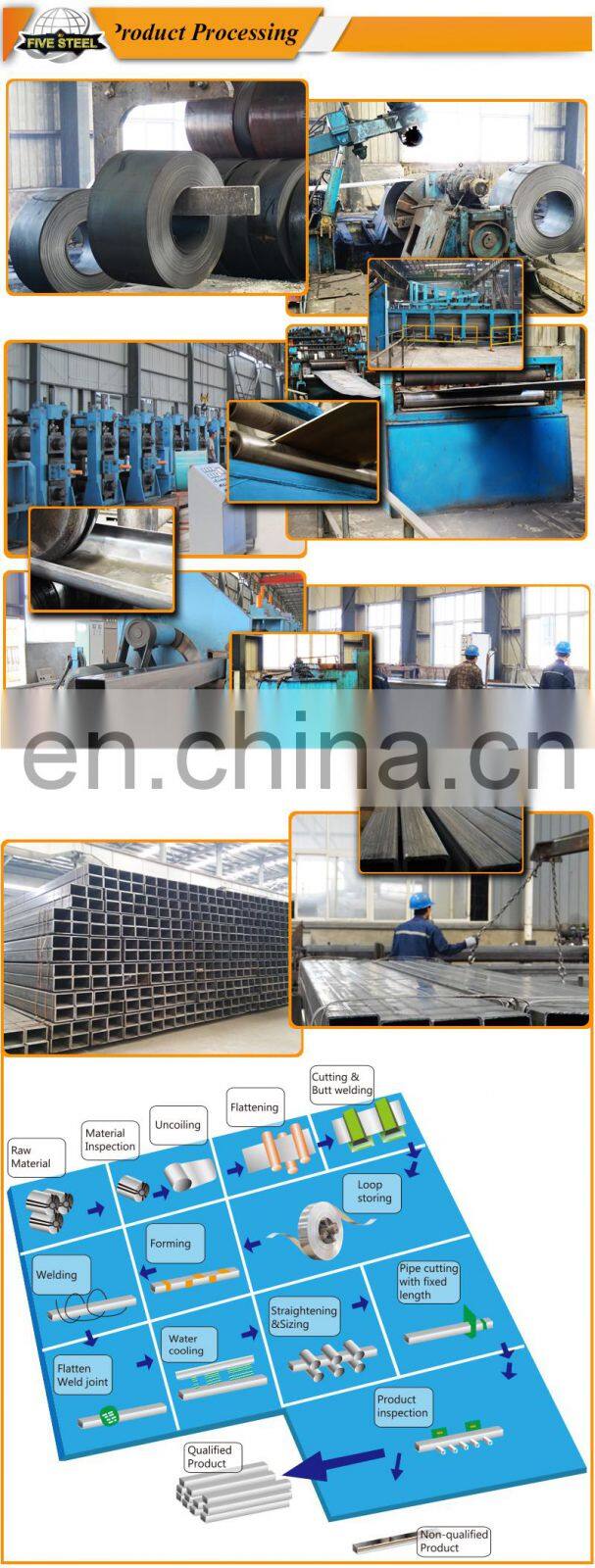hollow square rectangular metal bar