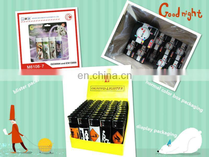 Higher quality plastic piezo GAS LIGHTERS in five colors