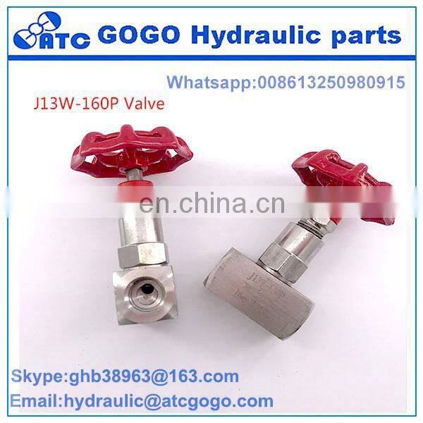 needle valve J13W 160P DN6 DN10 DN15 DN20 DN25 stainless steel 304 316 female thread High pressure
