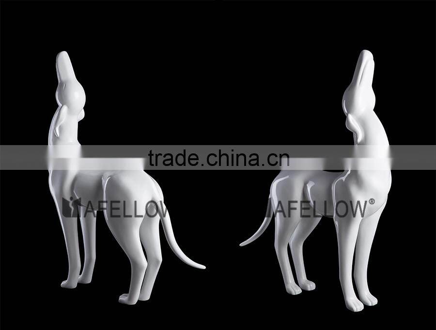 electroplate fiber glass lifelike Mini pet ballon dog mannequin