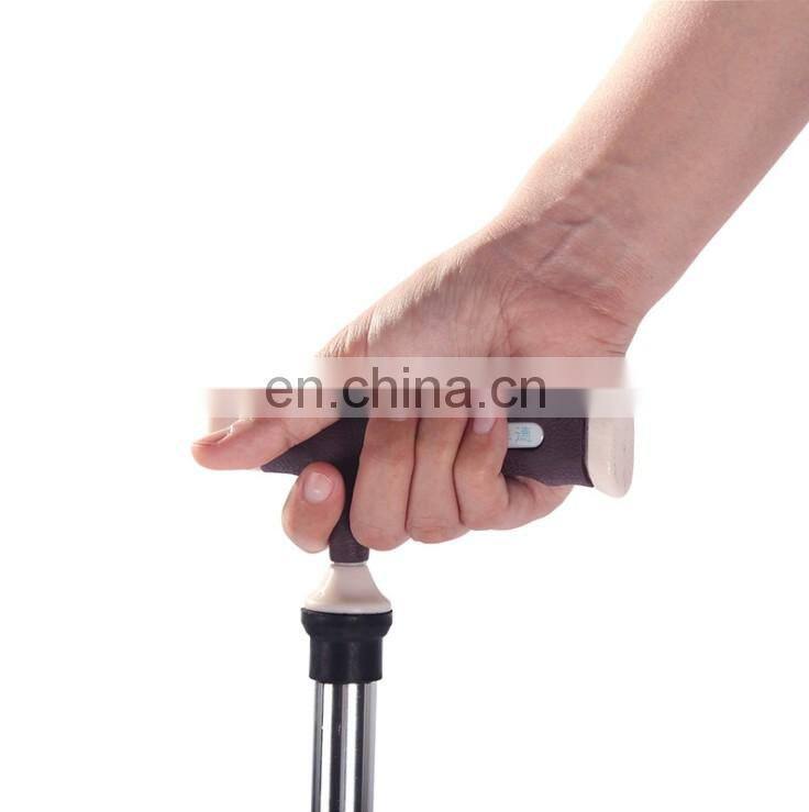 Aluminum alloy 4 legs walking stick telescopic crutch for Rehabilitation Therapy Supplies