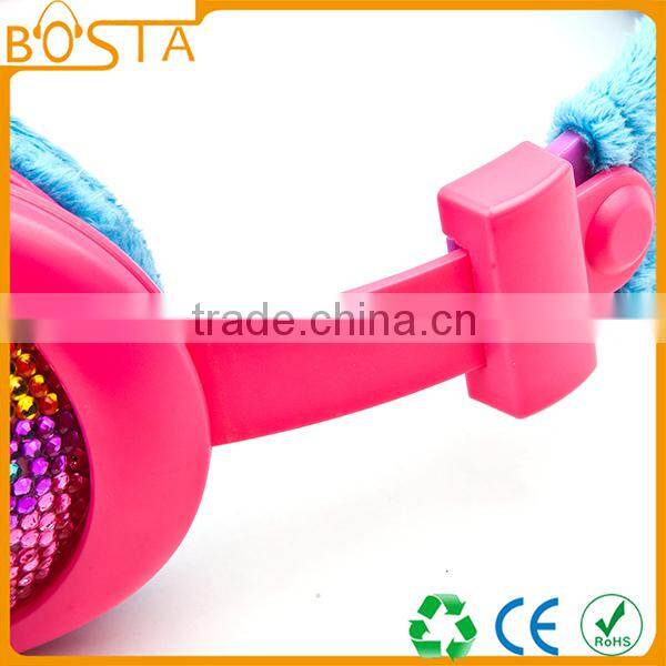 Music popular novelty dynamic innovative diamond headphone 2015