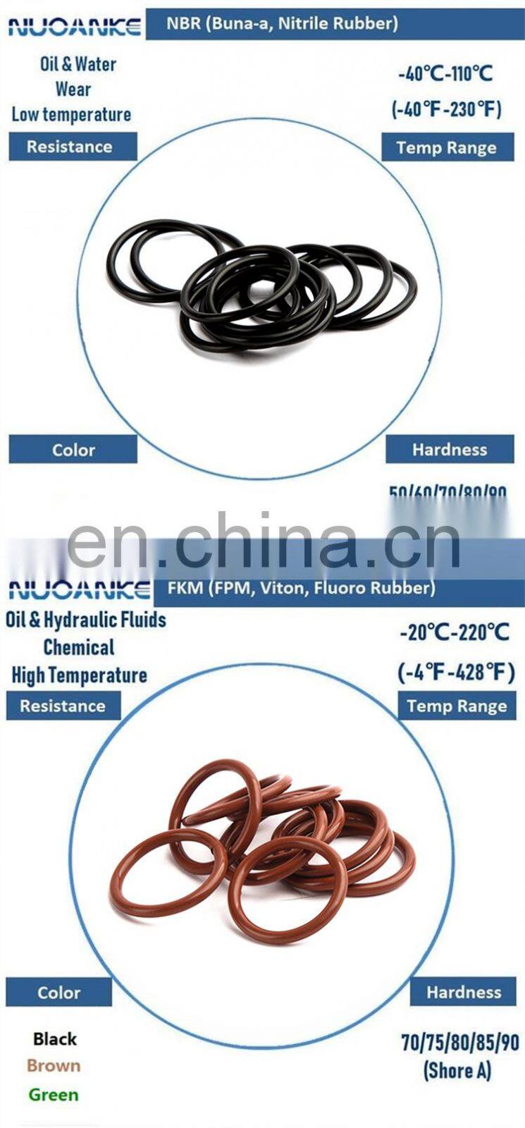 Free Samples NBR FKM Silicon Rubber O Ring Heat Resistant Black O-ring With High Quality