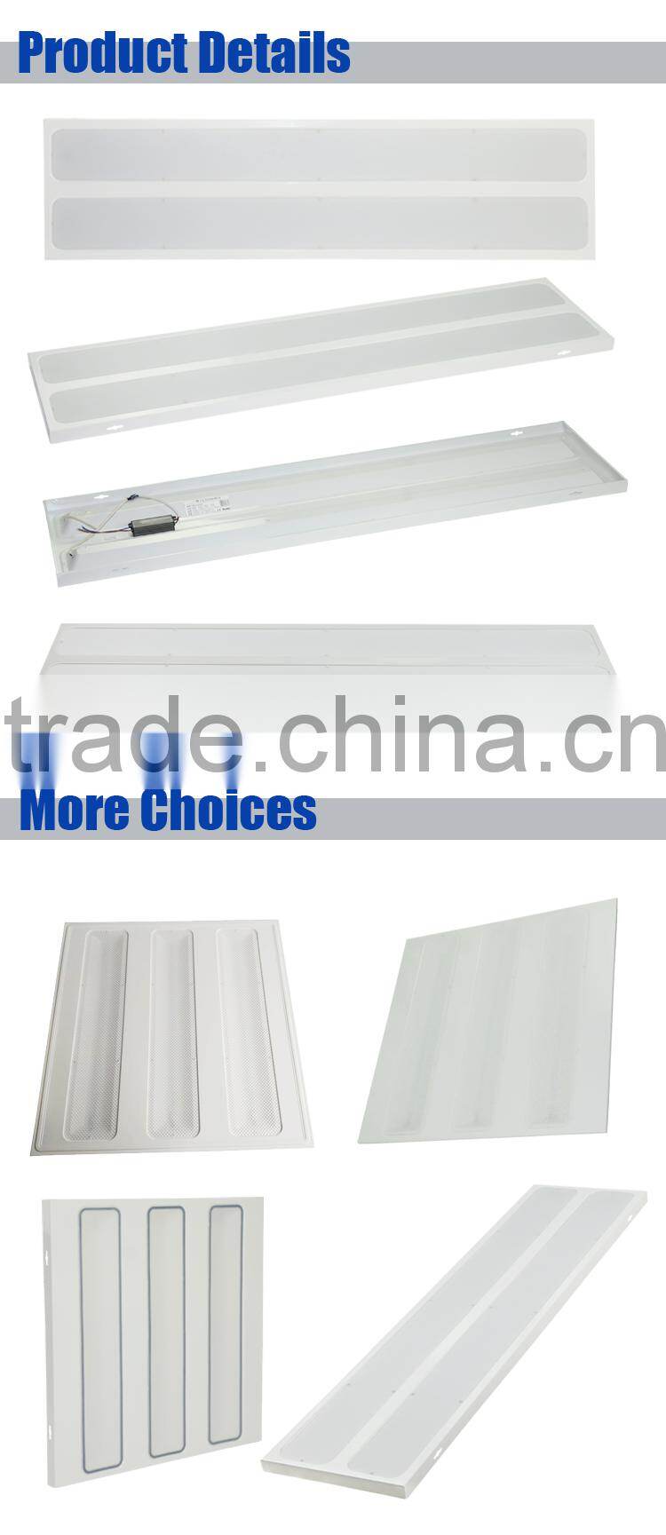 Factory hot sale panel led grille lamp for hotel