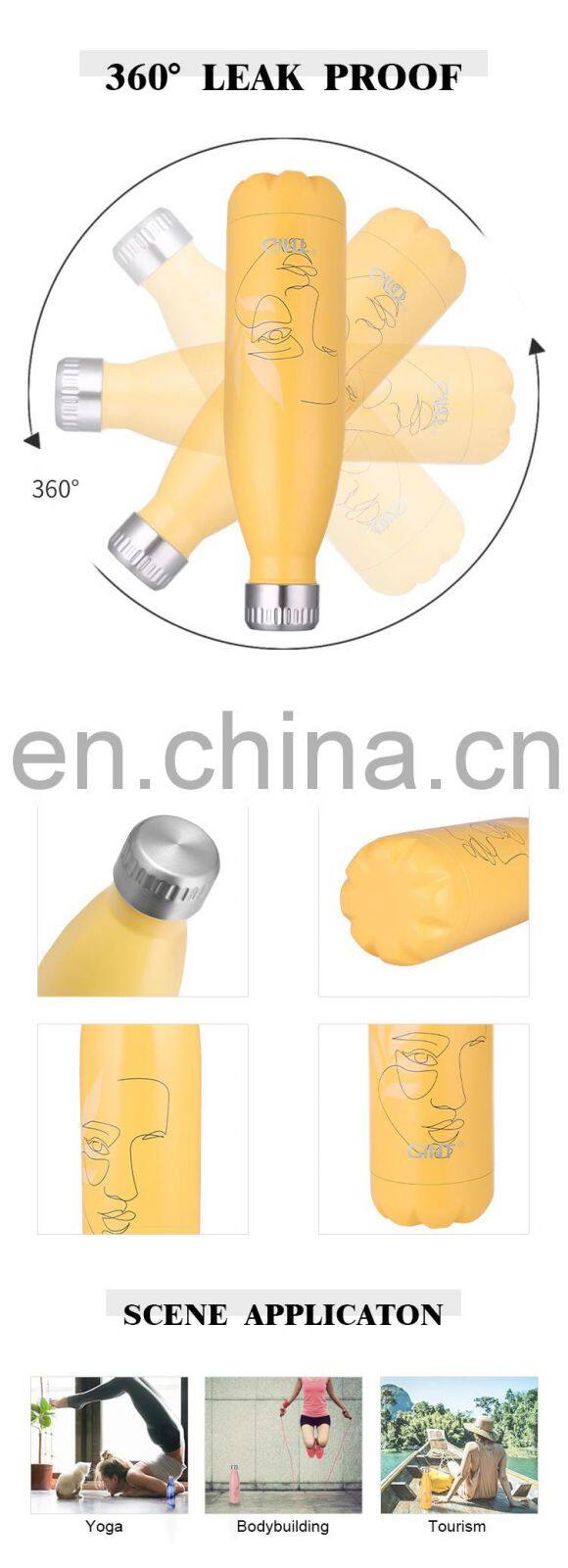 GINT 500ml Manufacture Wholesale Vacuum Drinking Cold Hot Sell Water Bottle