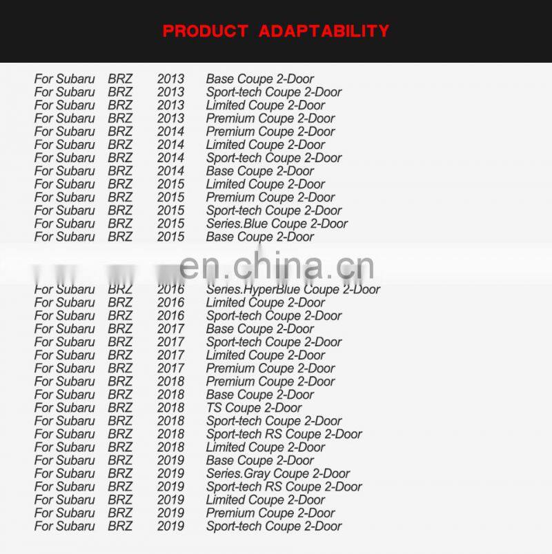 Carbon Fiber rear bumper body kit diffuser for Toyota GT86 Scion FR-S 2017 2018 Car Styling