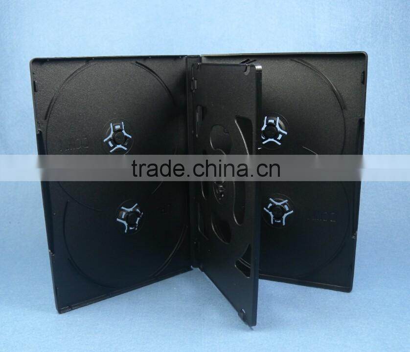 dvd box tray black 6 dvds