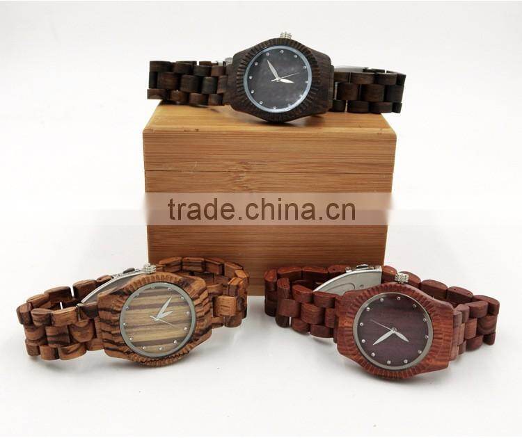 2016 new design natural wooden environment friendly women man unisex wrist watch