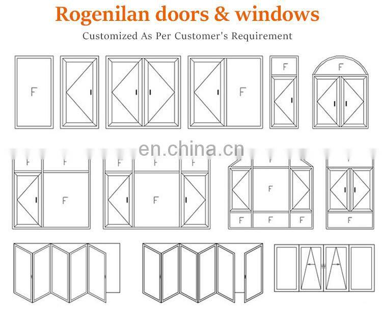 Aluminum Bi Folding Door Folding Patio Doors Folding Exterior French Doors