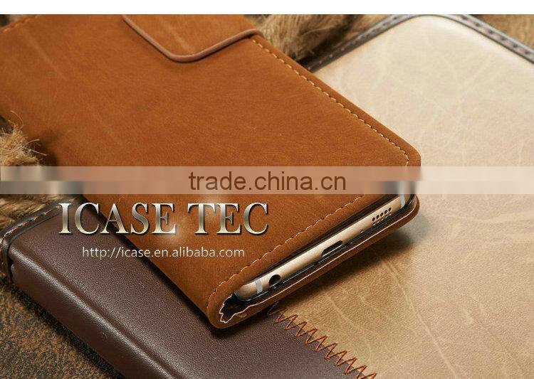 2015 Wholesale New product for samsung galaxy s6 case ,retro style wallet case for galaxy s6,for samsung galaxy s6 flip case