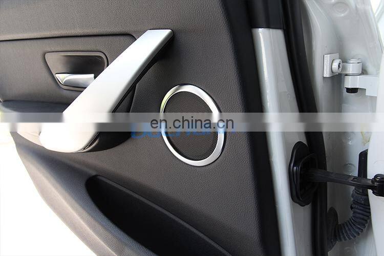 4pcs For BMW 3 Series F30 F34 316 320i 328i Car-styling ABS Chrome Door Speaker Sound Ring Trim Accessories
