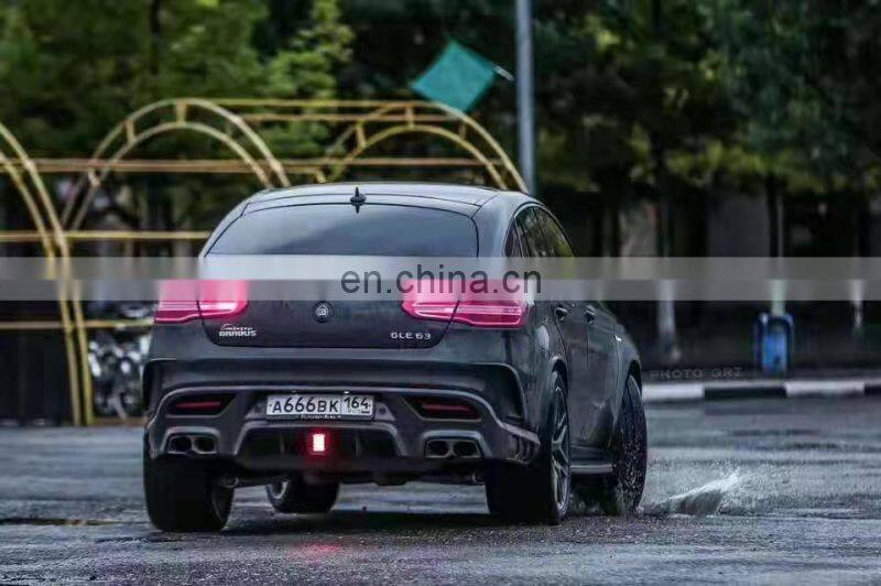Runde Top Quality For 16-19 Mercedes-benz Gle Upgrade Brabus Carbon Fiber Body Kit Front Lip Rear Lip Spoiler