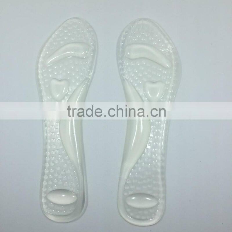 Hot sale 3/4 foot insole pads high heel shoe pads PU insole pads