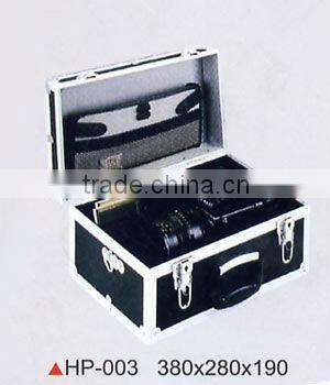 aluminum alloy camera case with safe lock and high density foam lining