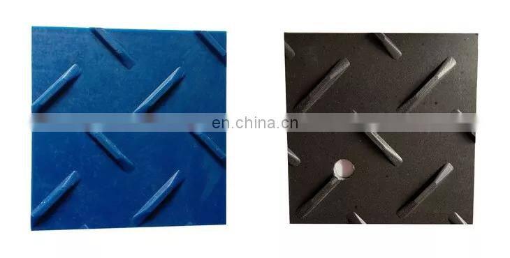 Temporary road mats black construction track way cover floor reusable ground protection mats