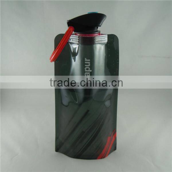 2015 Newly BPA Free foldable water bottles, Mlife manufactured food grade collapsible water bottles