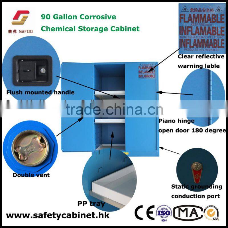 Laboratory Corrosive Liquid Storage Cabinet NFPA/ OSHA Standard for School