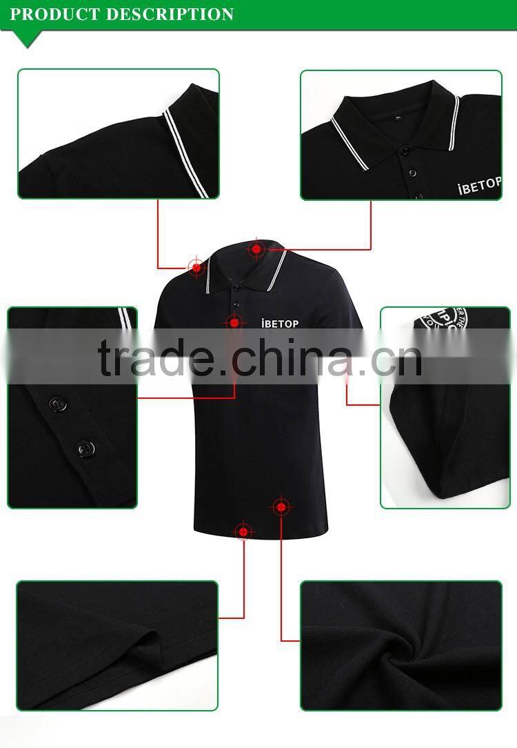 2016 Embroidery logo New Design Cheap high quality polo shirt