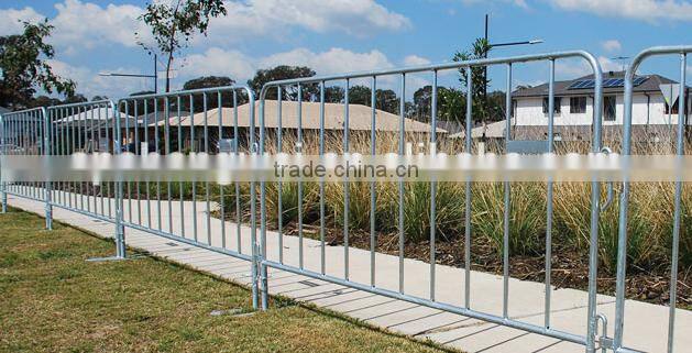 used galvanized crowd control barrier