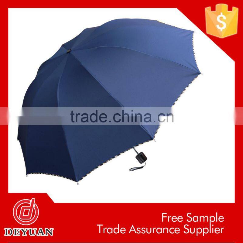 top quality 3 folding auto open and close umbrella