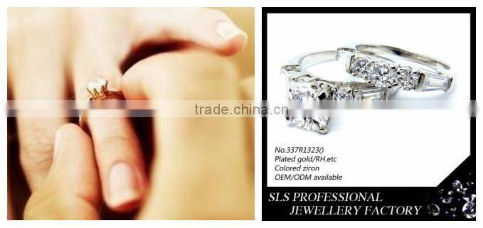 Fashion ring with big stone 925 silver material couple love band rings cheap wedding ring for unisex gender