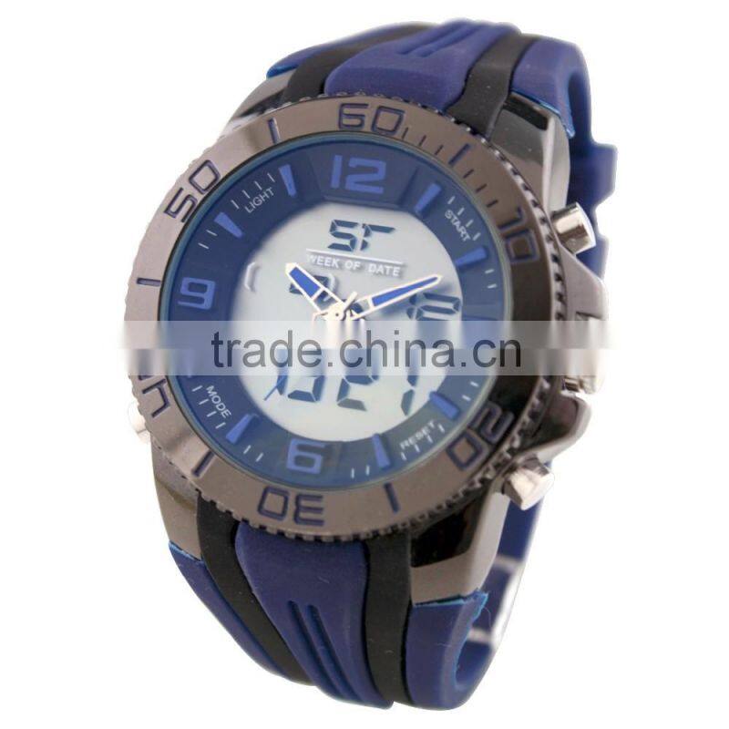 LP7635 Lowest price 30m water resistant silicone multifunction digital watch