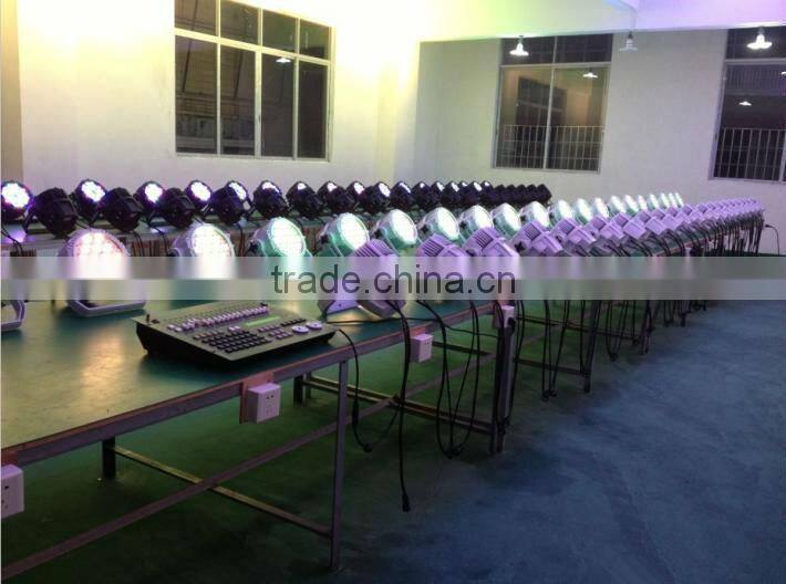 Cheap LED stage lighting high quality 54x3w led par 64 IP65 DMX512 Par64 RGBW