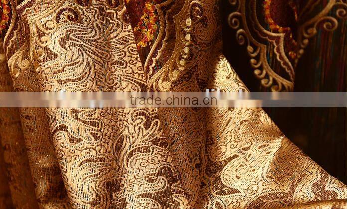 The bedroom windows Water soluble embroidery curtain fabric shade curtains bed room curtain and living room curtain