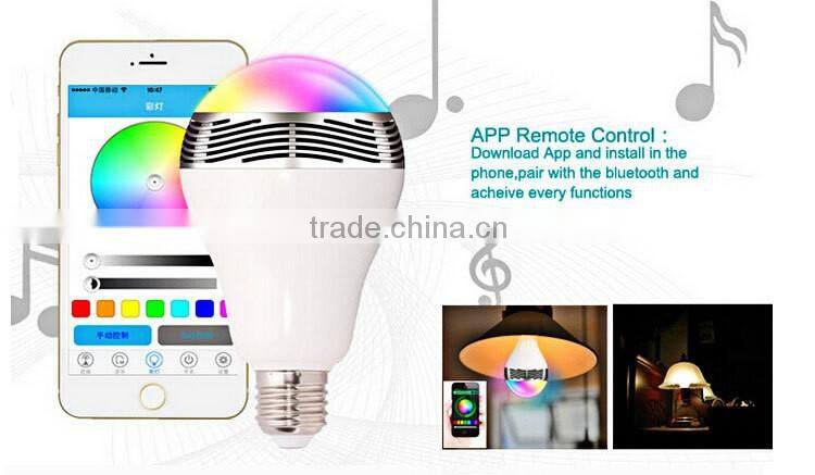 2016 changeable colour Wifi LAMP Bluetooth Speaker With app Remote Control.