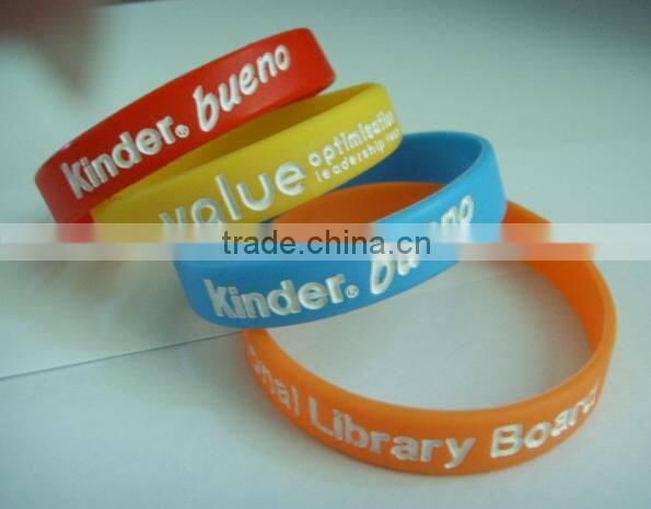 custom size silicone wristband without text