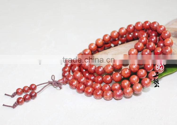 wholesale Tibetan Elastic String 8mm Baphia nitida,108 beads japa mala wrist mala