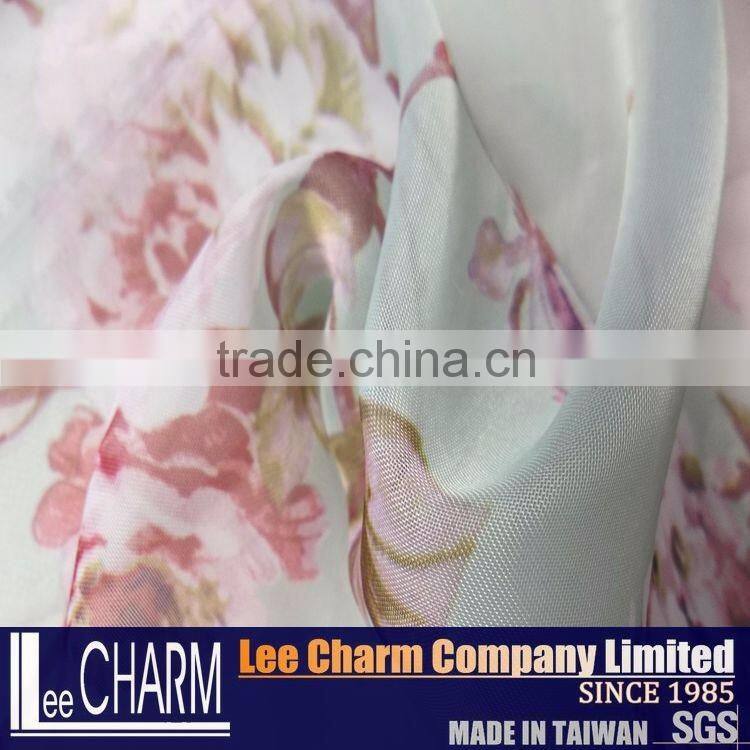 Wholesale Printed Floral Organza Curtain And Clothing Fabric Roll