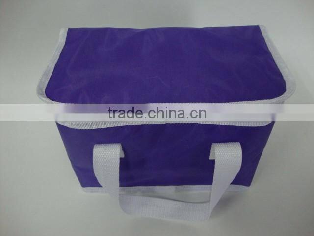 2016 large volume customized size/color food bag non woven polyester frozen food lunch insulated cooler bag