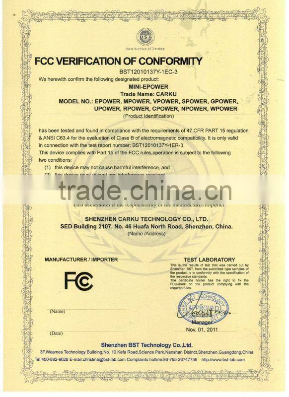 2013 carku 8000mah car emergency multifunction mini jump starter