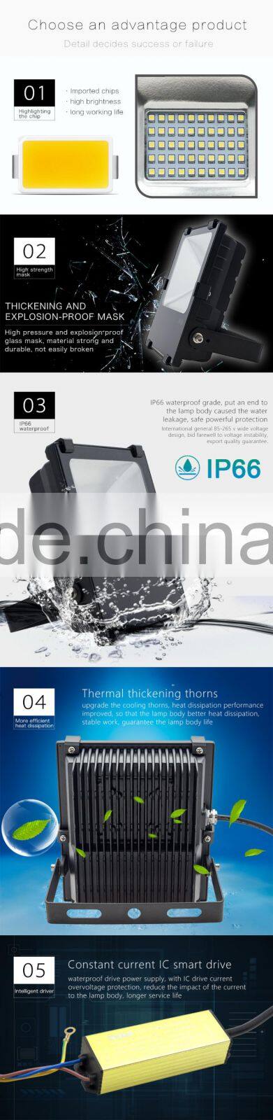 Super bright 50W IP66 SMD led light Mini led flood light