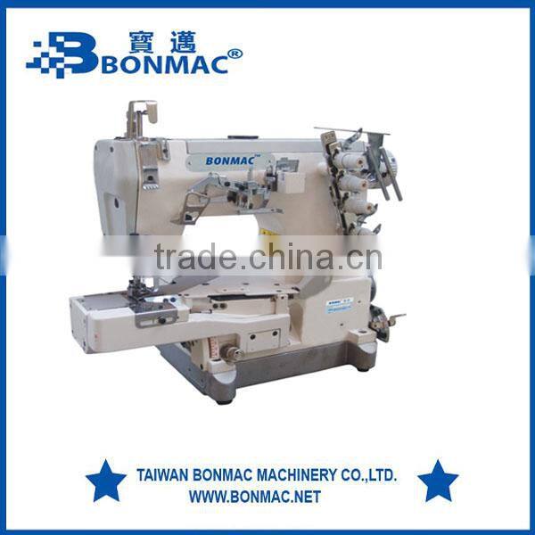 BM-600-01 High Speed Small Flat Bed Interlock Three Needle Industrial Sewing Machine