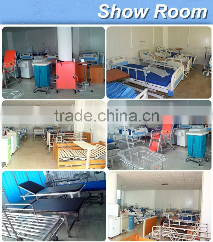 Adjustable hospital trolley bed