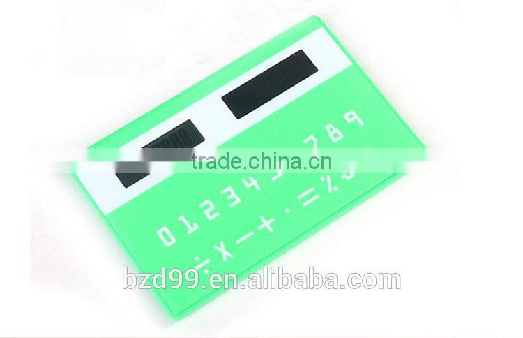 Promotional Gift Solar Power and Card Shape Mini Scientific Calculator / Electronic Gift Logo Custom Printed OEM Manufacturer