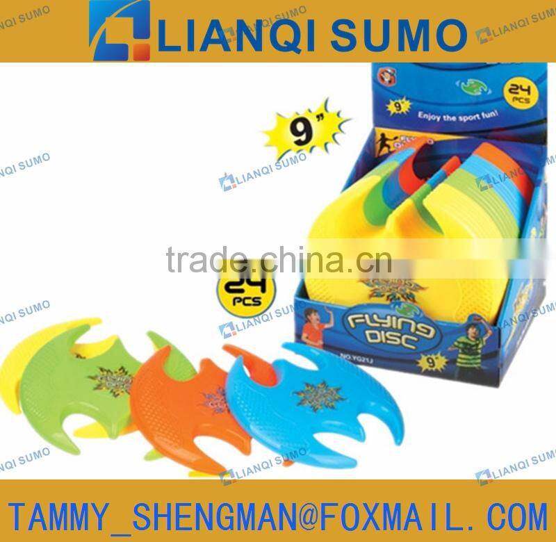 PLASTIC FUNNY FLYING DISC 9"