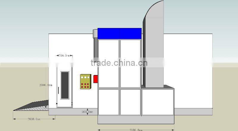 High Quality Competitive Price KX-3200E Car Paint Spray Booth for Sale